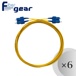 SC/UPC-SC/UPC, SM, Duplex, LSZH Patch Cord 3m/5m/8m/12m 6pcs